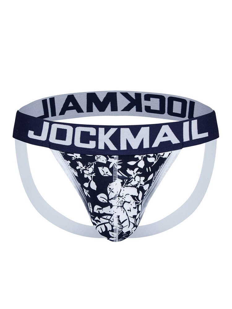 Men's Botanical Floral Print Sexy Jockstrap