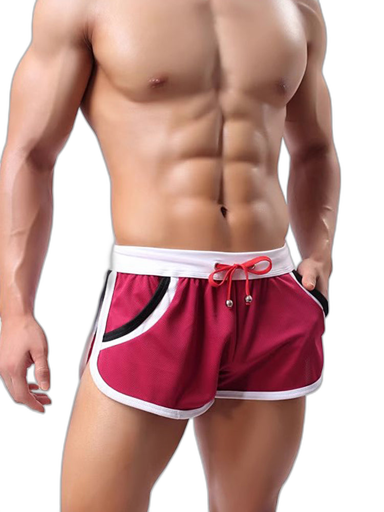 2 Pack Drawstring Leisure Men's Loose Boxer Shorts