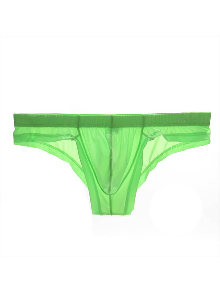 Men's Sexy Transparent U-Convex Pouch Thin Briefs