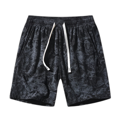 Washed Camo Corduroy Shorts