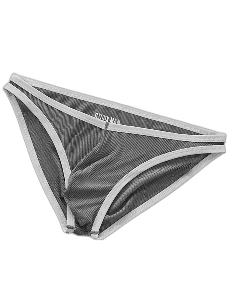 Sexy V-shape Low-rise Threaded Bikini For Men