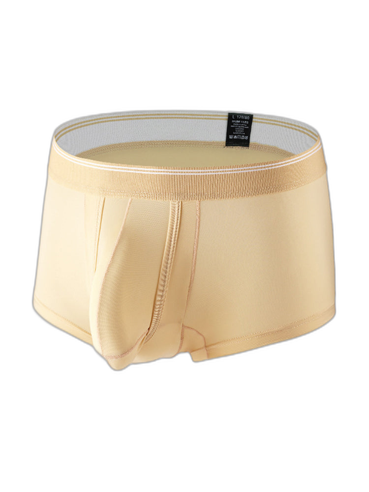 3 Pack Men's Mid-Rise Separation Breathable Elastic Trunks