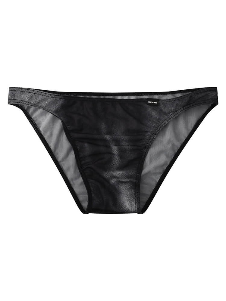 Men's Shadow Printed Mesh Low-Rise Briefs