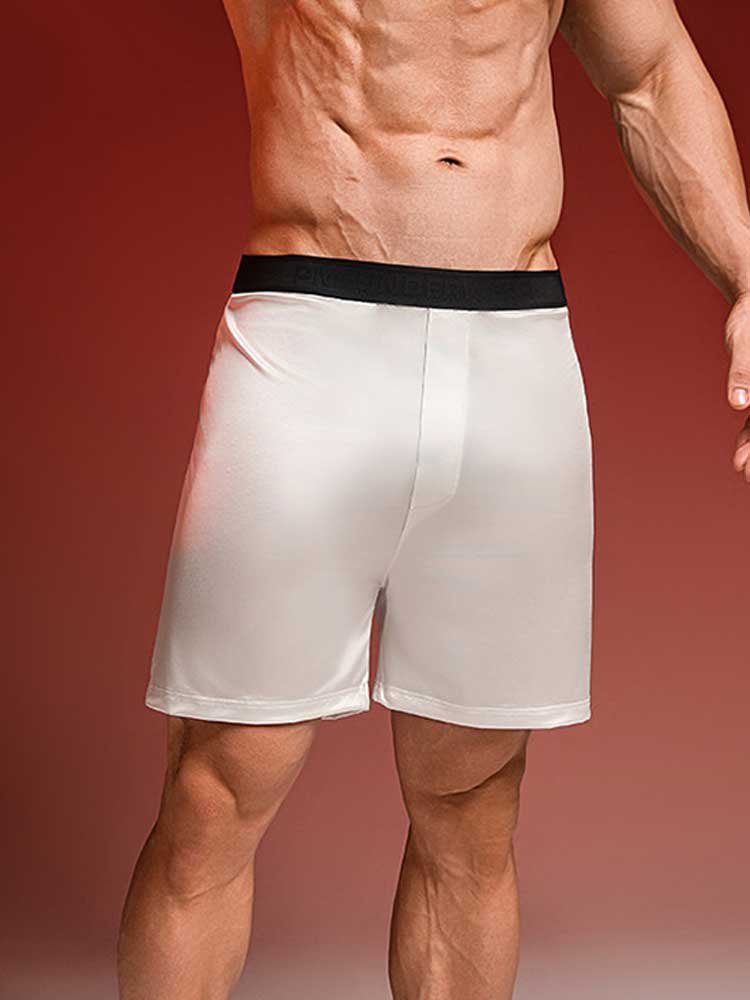 Men's Stretch Tank Top And Shorts Ice Silk Pajama Set