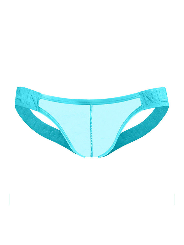 Men's Sexy Letter Belt Transparent Jockstrap