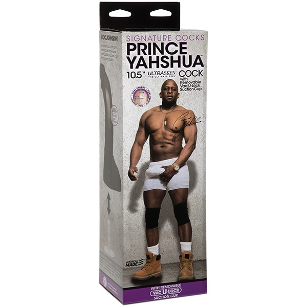 Signature Cocks Prince Yahshua Ultraskyn Realistic Cock With Removable Vac-U-Lock Suction Cup (10.5")