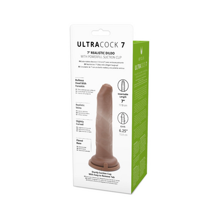 Me You Us Uncut Ultra Cock 7inch Caramel Realistic Dildo