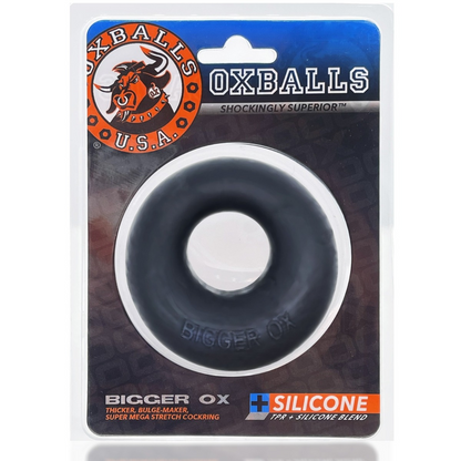 Oxballs Bigger Ox Thicker Bulge Maker Super Mega Stretch Cockring Black Ice