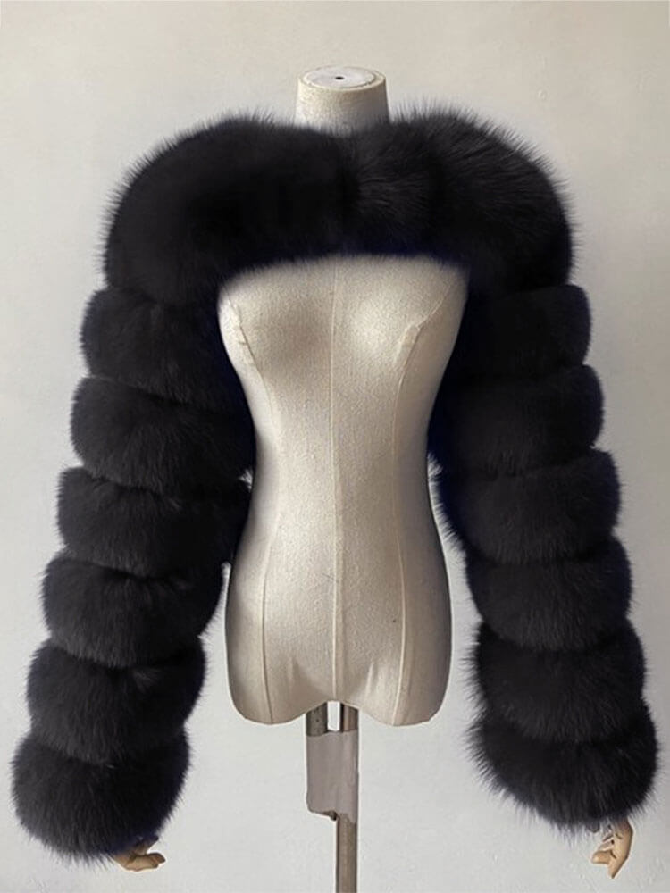 Men's Fashion Sexy Faux Fur Cropped Shawl