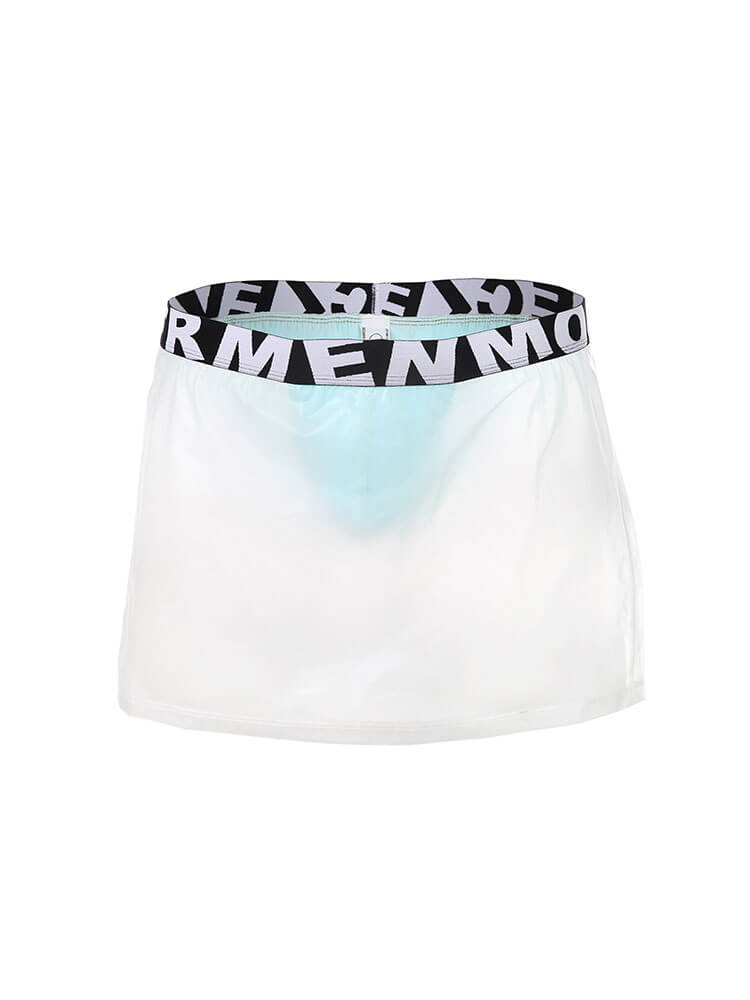 Men's Sheer Side-Opening Waterproof Skirt Briefs