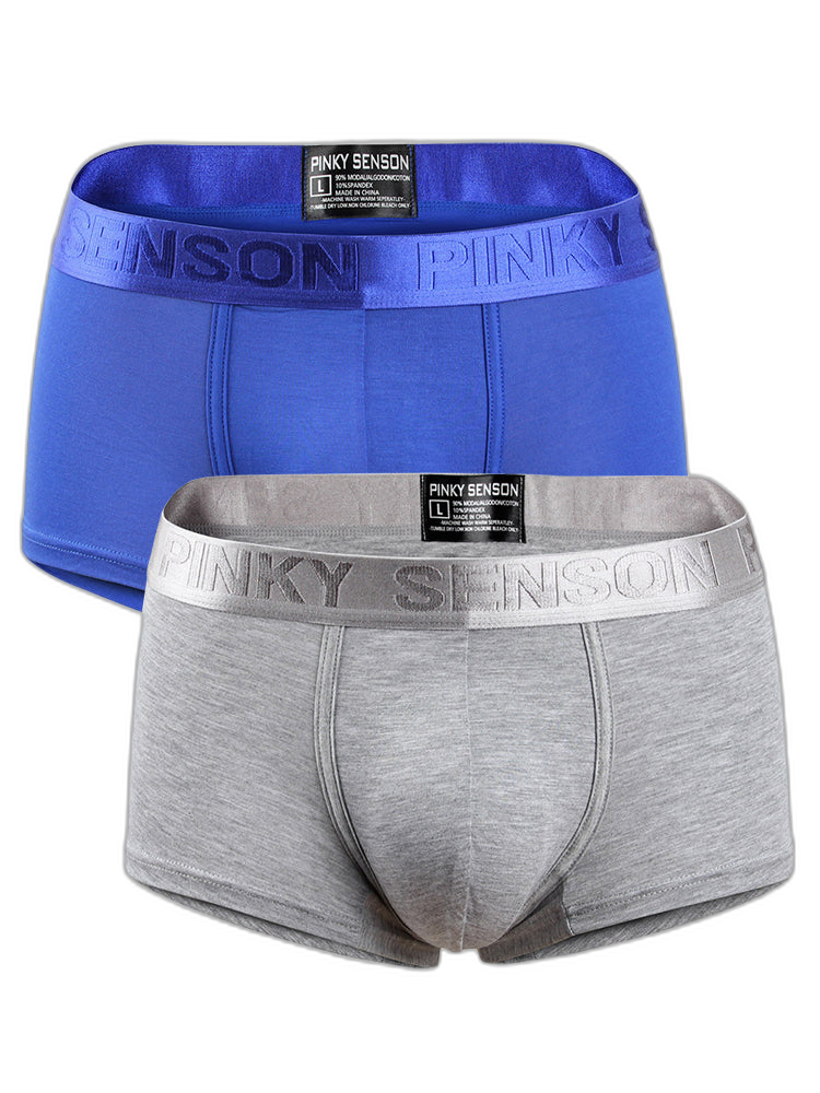 2 Pack Men's U Convex Modal Breathable Trunks