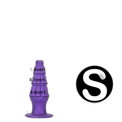 Christmas Tree Dildo - Silicone Butt Plug with Unique Layered Design - 3 Sizes