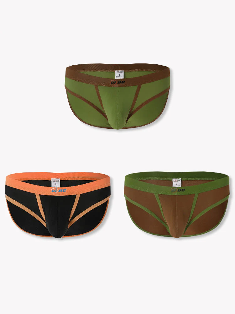 3 Pack Men's Separated Ball Pouch Briefs