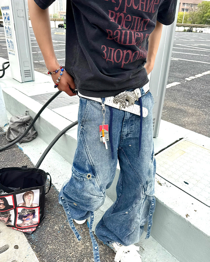 KIIKIO Baggy Cargo Jeans
