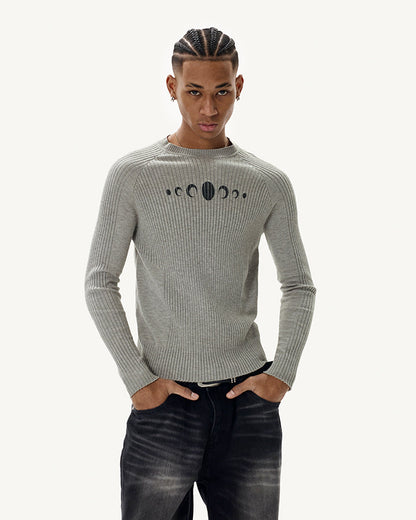 New Vintage Slim-Fit Knit Long Sleeve Sweater