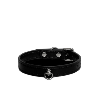 Tumbled Leather Slim Choker