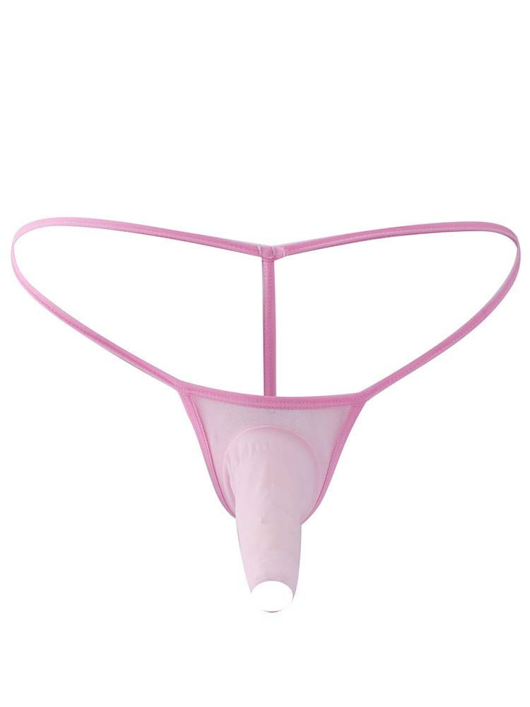 Men's Elephant Nose Thin Transparent Thong