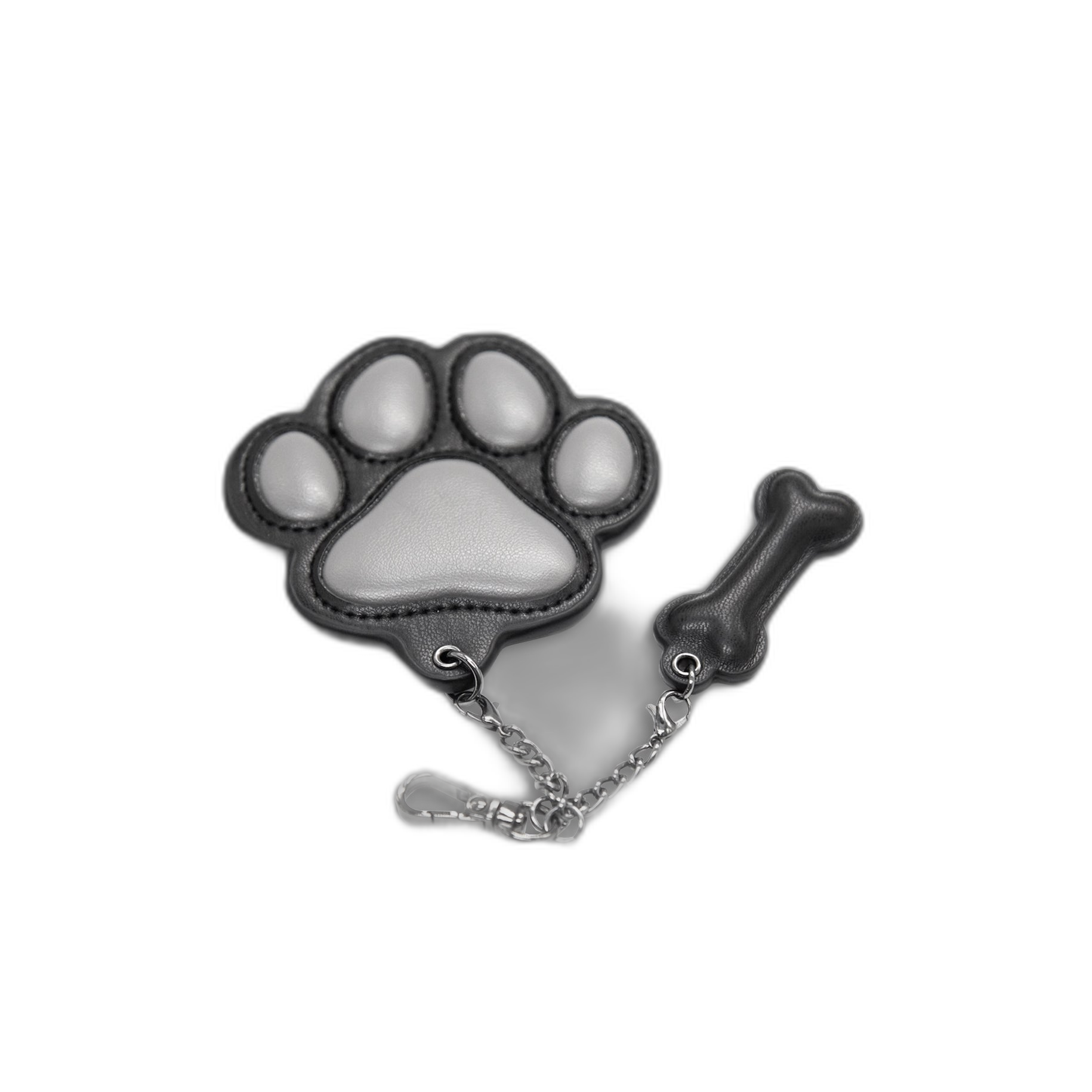 PU Leather Puppy Paw Keychain