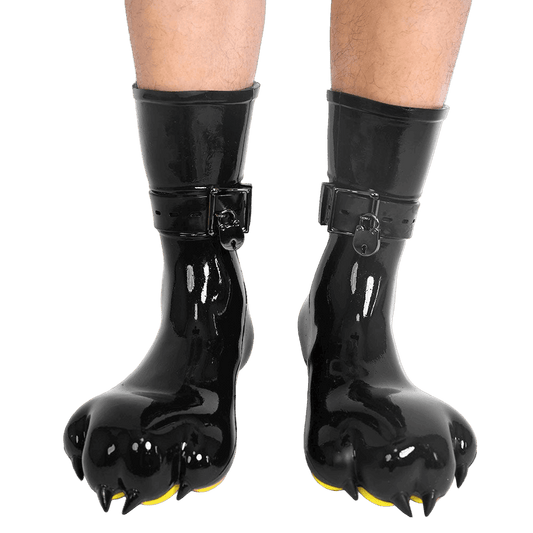 Furrjoi Silicone Canine Paw feet with Bindings Yellow