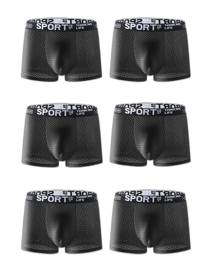 6 Pack Men’s Contour Pouch Mesh Trunks