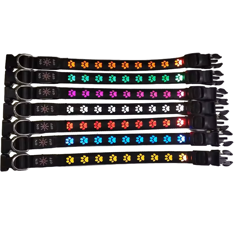 Paw Print Glow Collar
