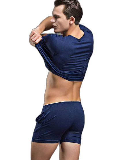 Solid Color Modal Home Boxers for Men