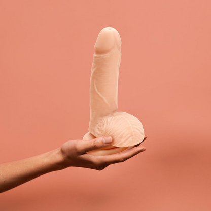 Me You Us Ultra Cock Dual Density Dildo With Balls 7 Inch