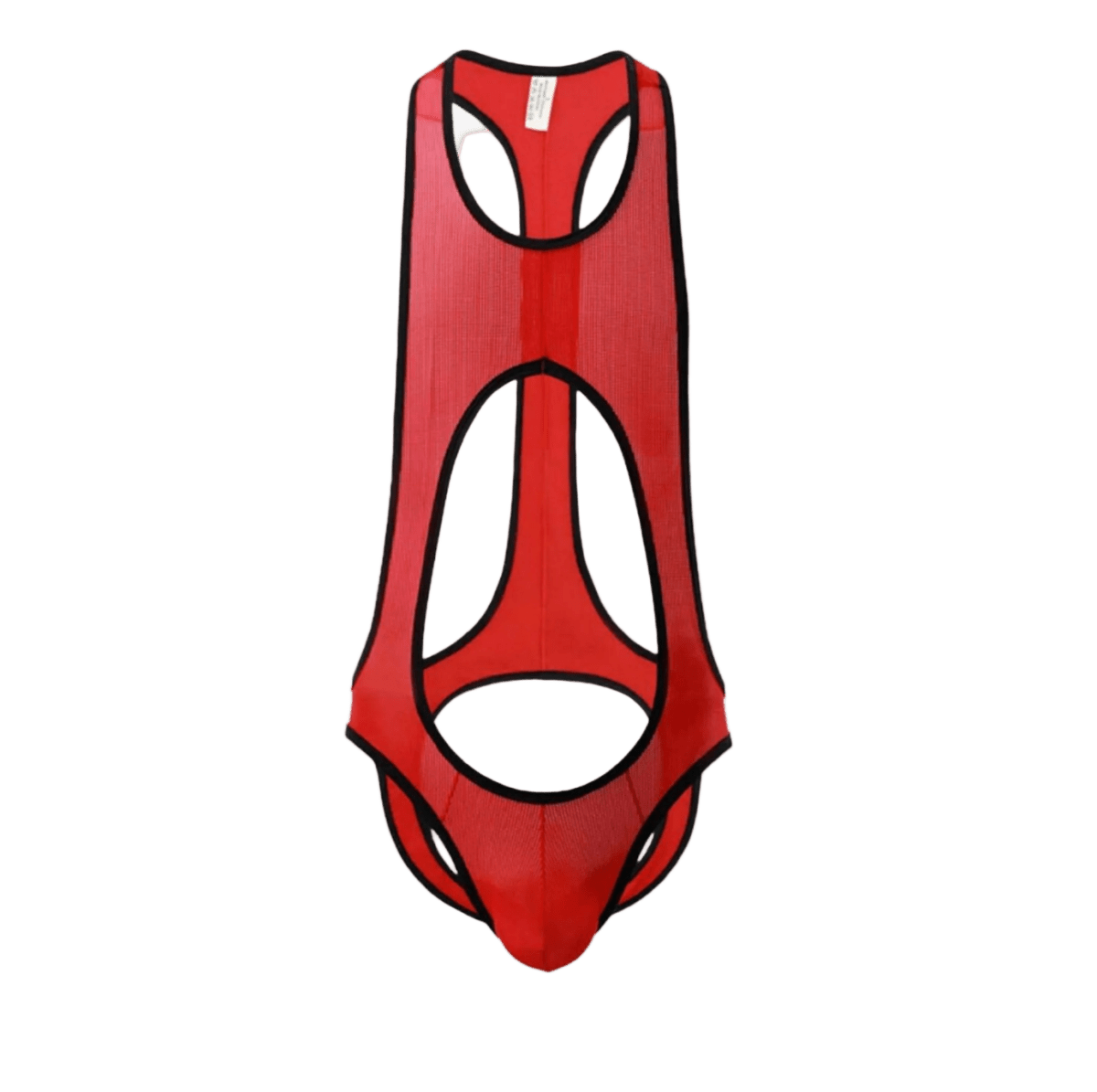 Open Back Singlet Red
