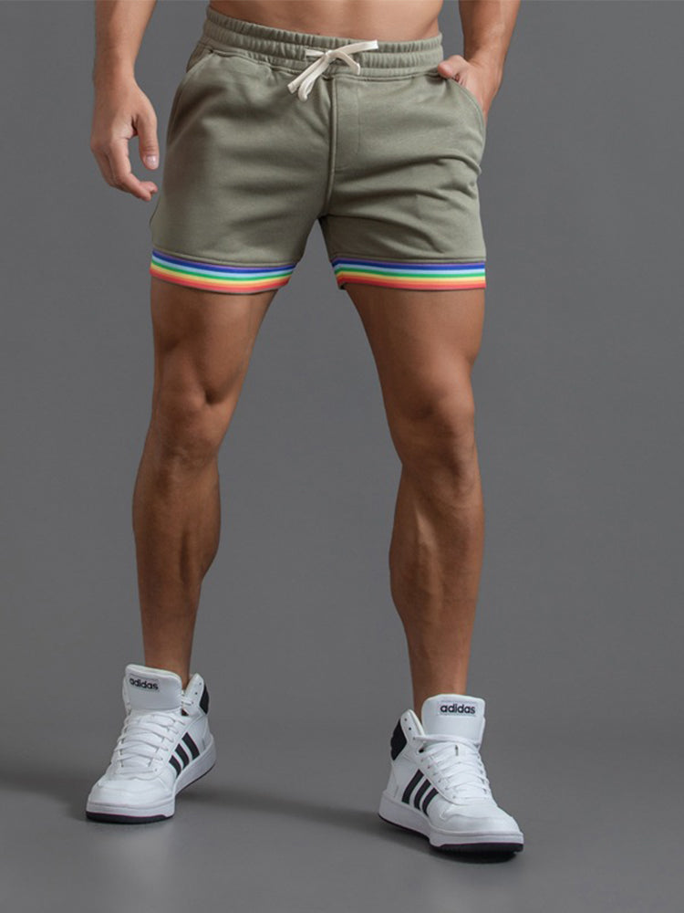 Men's Rainbow Cotton Shorts