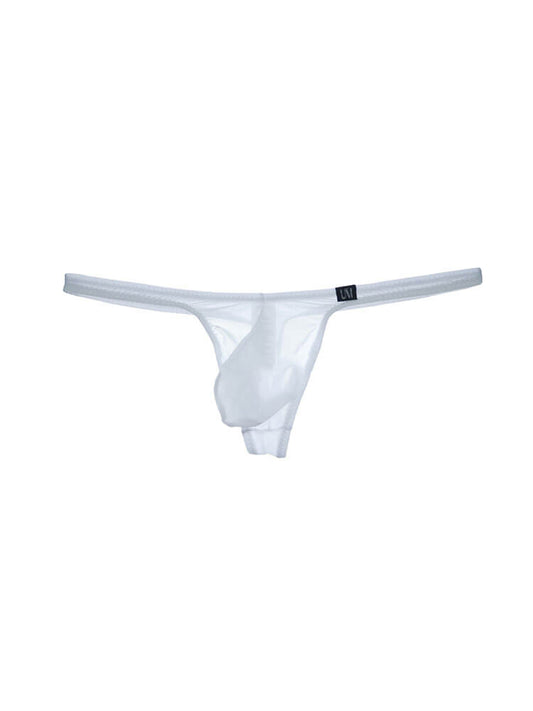 Men's Sheer Mesh Low-Rise U-Pouch Thong