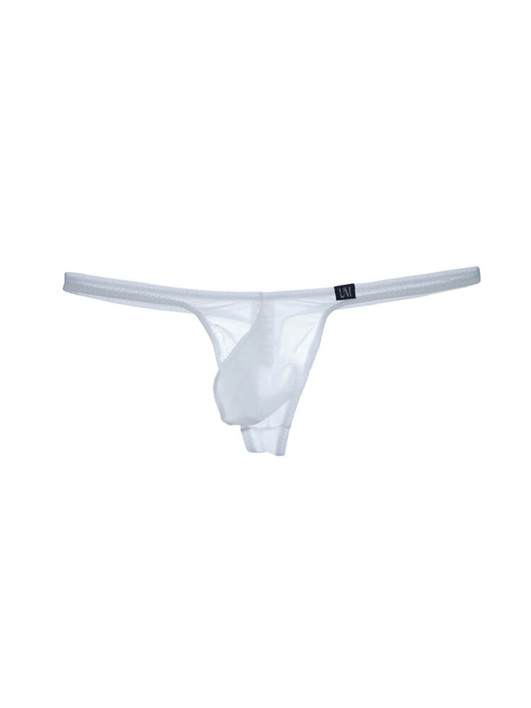 Men's Sheer Mesh Low-Rise U-Pouch Thong