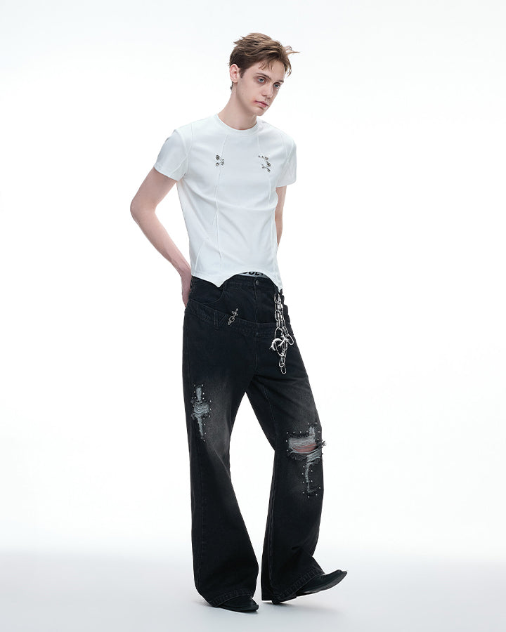KIIKIO Gothic Asymmetric Tee