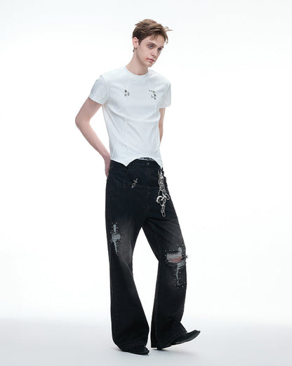 KIIKIO Gothic Asymmetric Tee