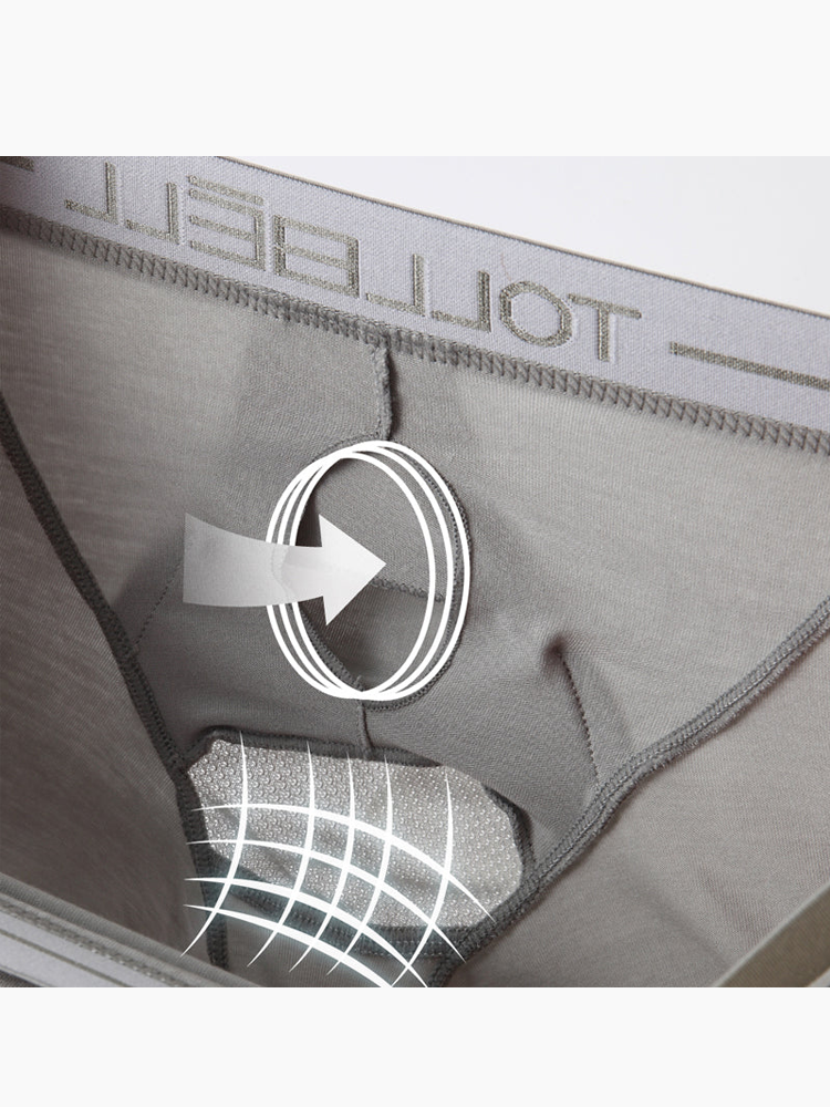 Aoelemen 2 Pack Modal Stretch Separate Pouch Boxer Briefs