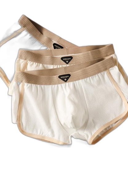 4 Pack Men's Ultra-Soft Premium Cotton Seamless Comfort Trunks