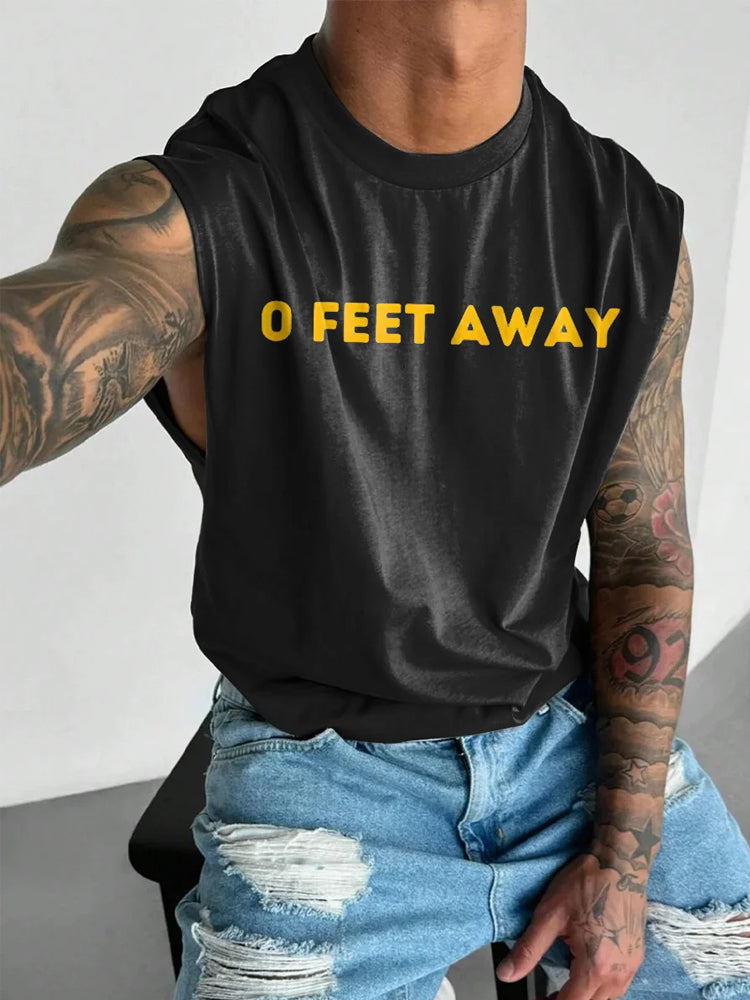 Men's 0 Feet Away Print LGBTQ Vest Top