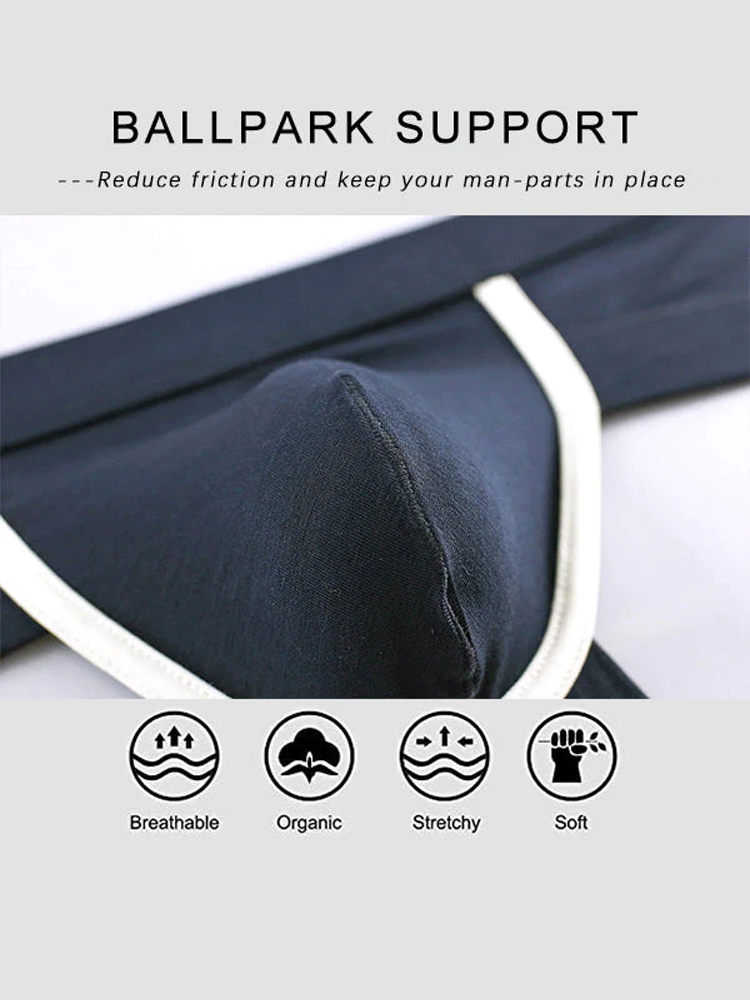 4 Pack Breathable Modal U Convex Pouch Briefs