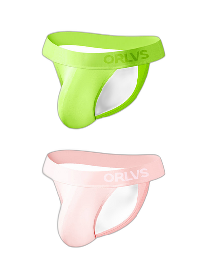 2 Pack Men's Large Pouch Enhancing Modal Breathable Thong
