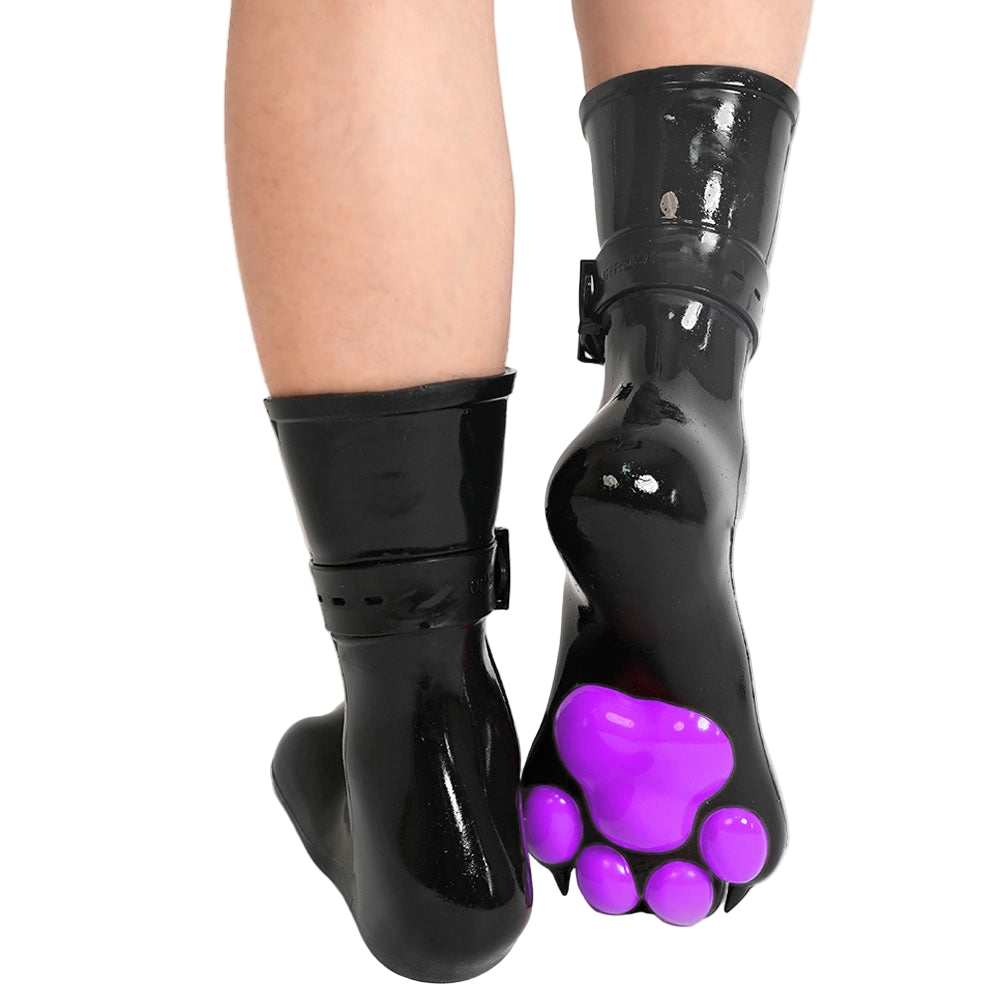 Furrjoi Silicone Canine Paw feet with Bindings Purple