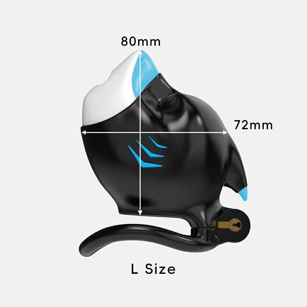 Furrjoi Shark Chastity Cage White