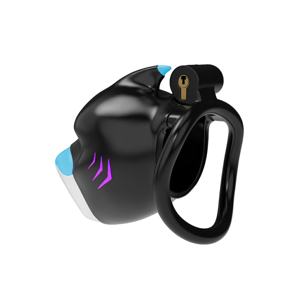Furrjoi Shark Chastity Cage Purple