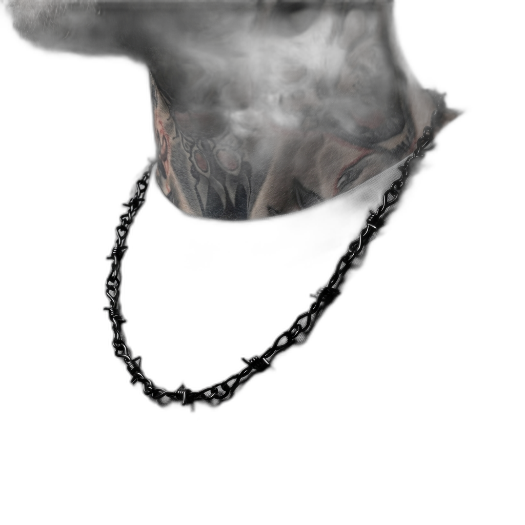 Black Barb Wire Necklace