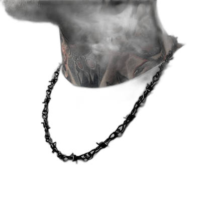 Black Barb Wire Necklace