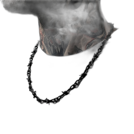 Black Barb Wire Necklace