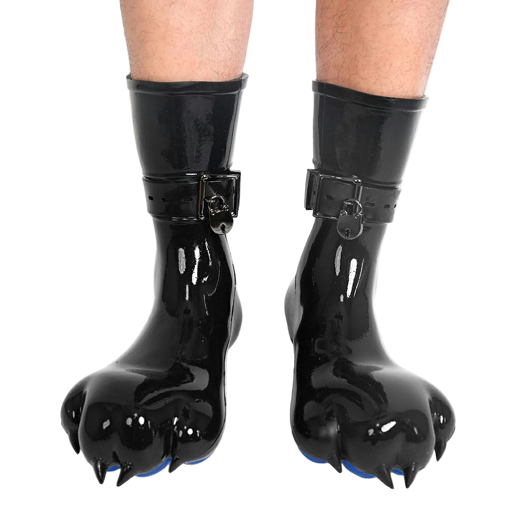 Furrjoi Silicone Canine Paw feet with Bindings Blue