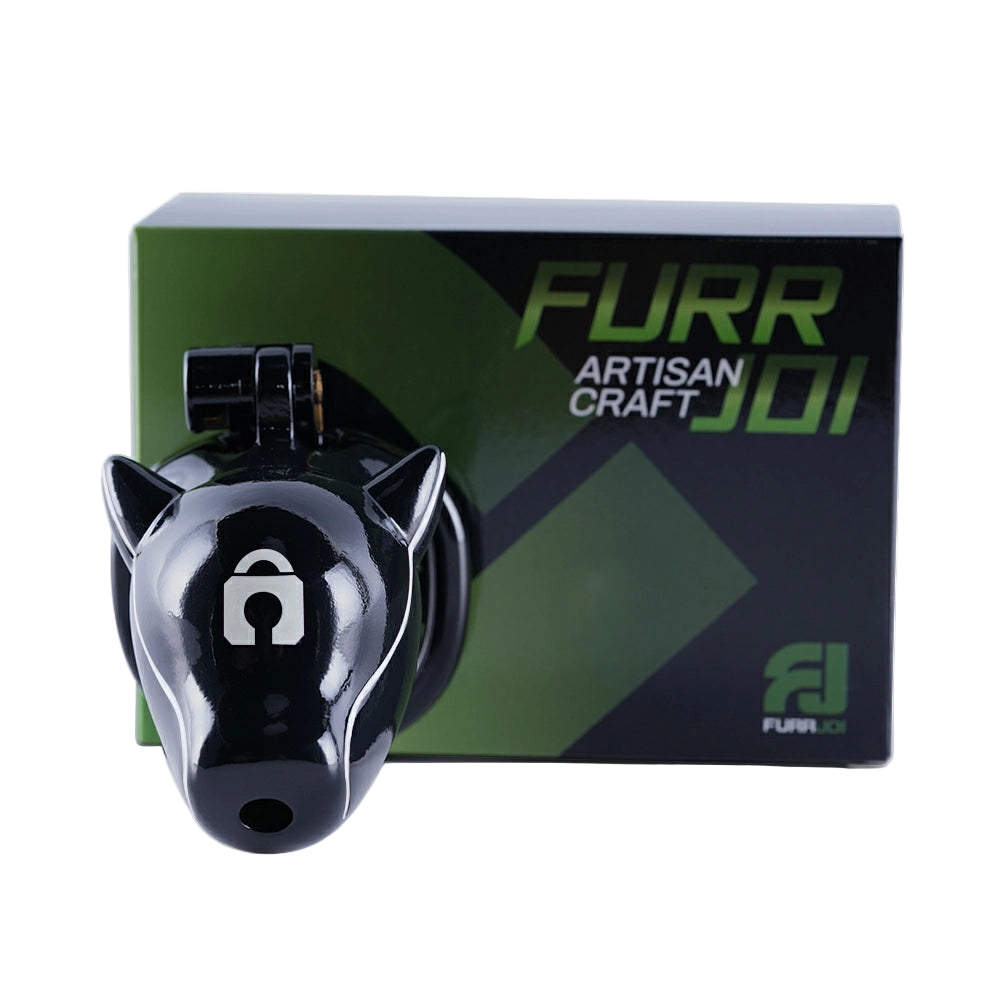 Furjoi Drone Hood Chastity Cage White