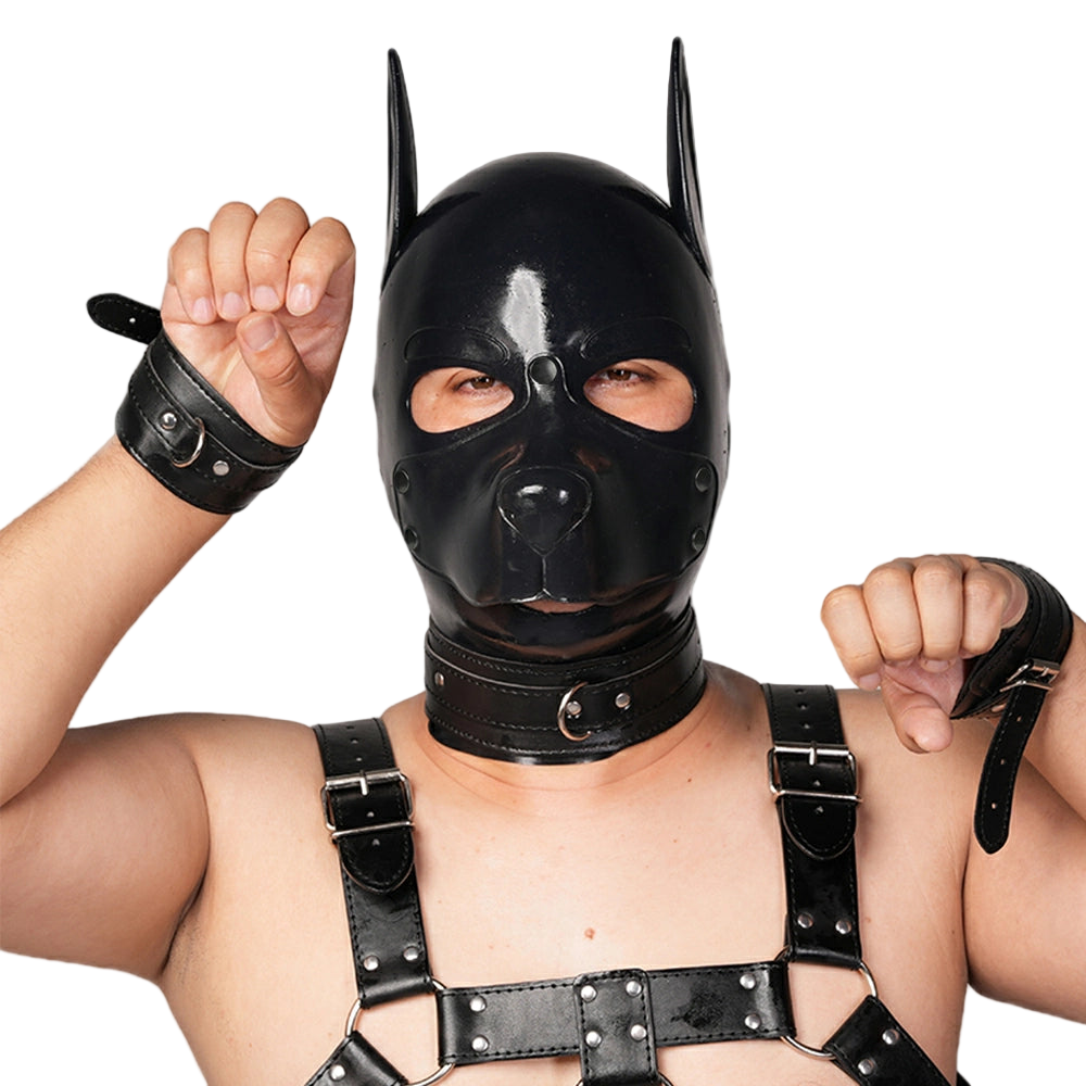 Furrjoi Silicone Pup Hood Black