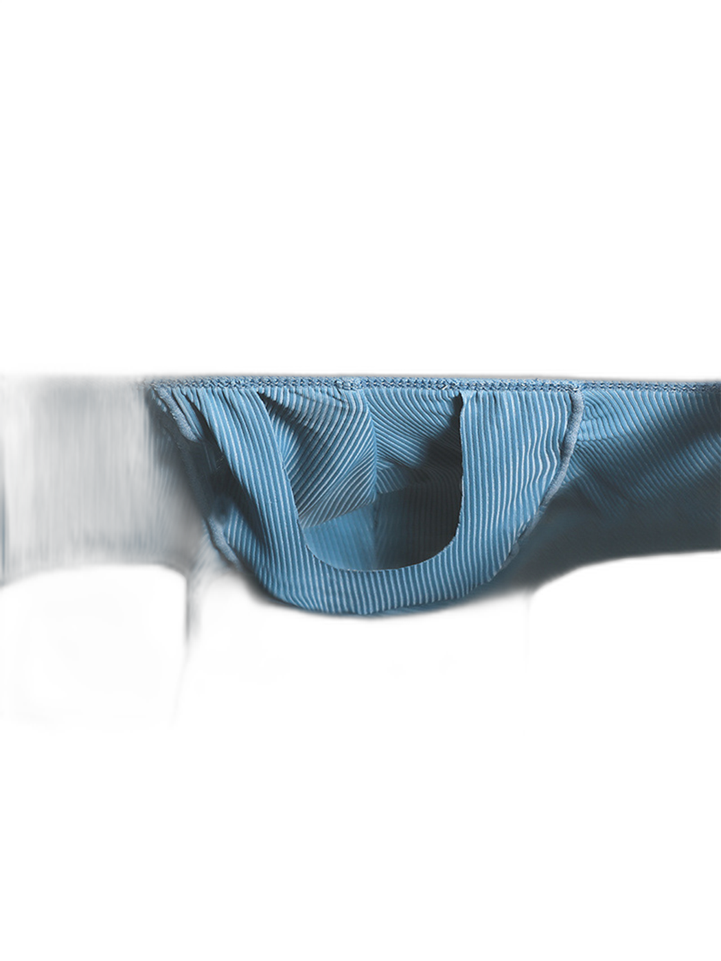 3 Pack Men's Breathable Threaded Fabric Ball Pouch Trunks