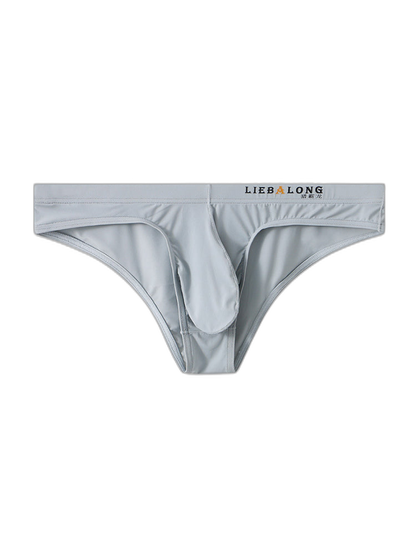 4 Pack Men's Ice Silk Low-Rise Big Pouch Sexy Comfortable Bikini