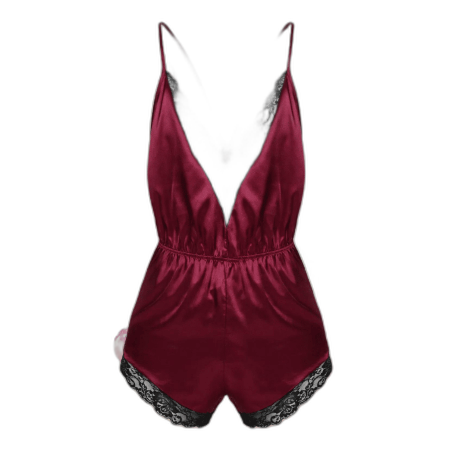 Satin Lace Sissy Bodysuit